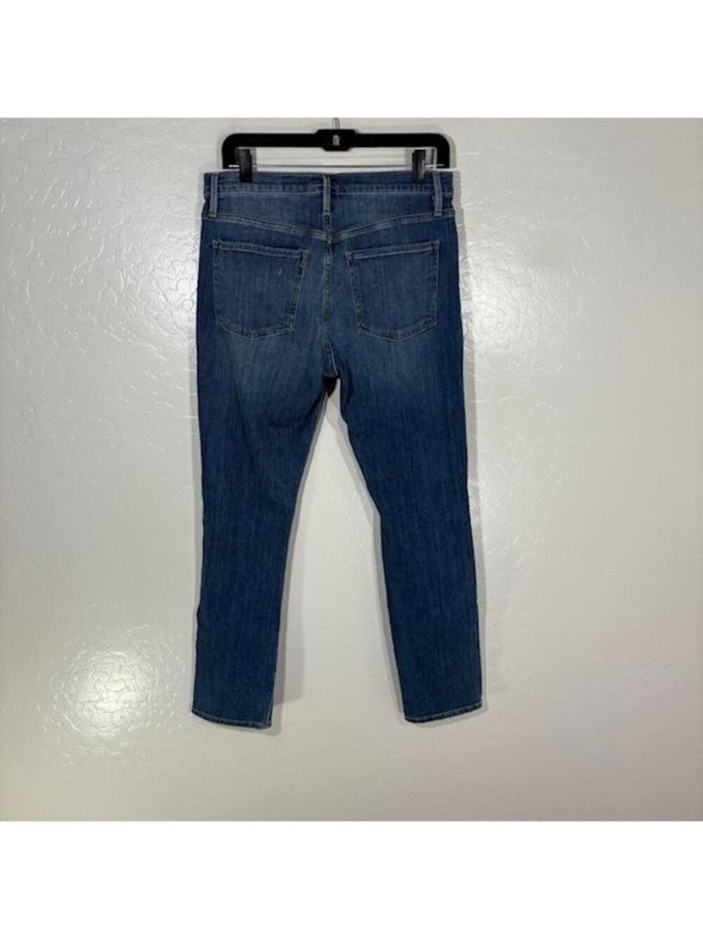 FRAME Le Beau Jeans Womens 26 Blue Med Wash Distressed Boyfriend 31x27.5 Denim - Picture 4 of 9